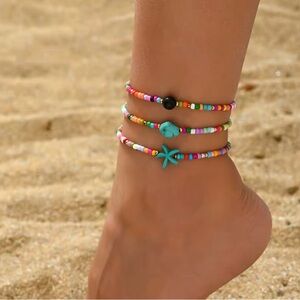 🥳🥳🥳BOGOHO🥳🥳🥳Beaded Anklet Set